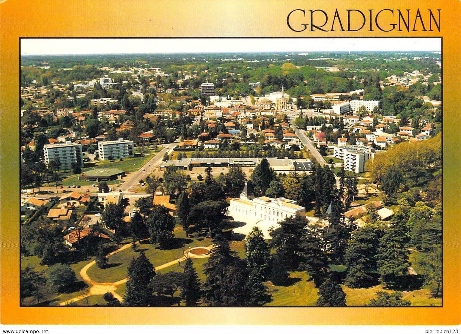 33 - Gradignan - Vue Aérienne Sur La Ville Et Sur Le Château De Laurenzane - Gradignan