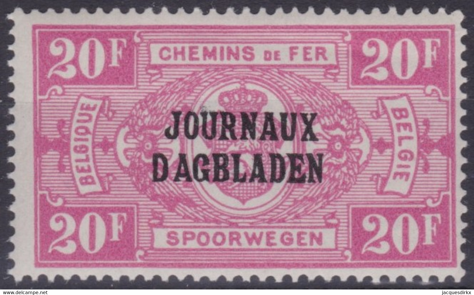 Belgie  .  OBP  .   JO 36  (2 Scans)    .   **    .   Postfris  .   / .   Neuf Avec Gomme Et SANS Charnière - Dagbladzegels [JO]