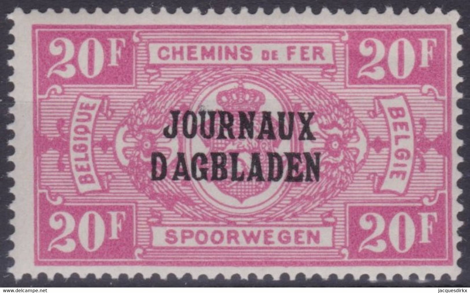 Belgie  .  OBP  .   JO 36  (2 Scans)    .   **    .   Postfris  .   / .   Neuf Avec Gomme Et SANS Charnière - Newspaper [JO]