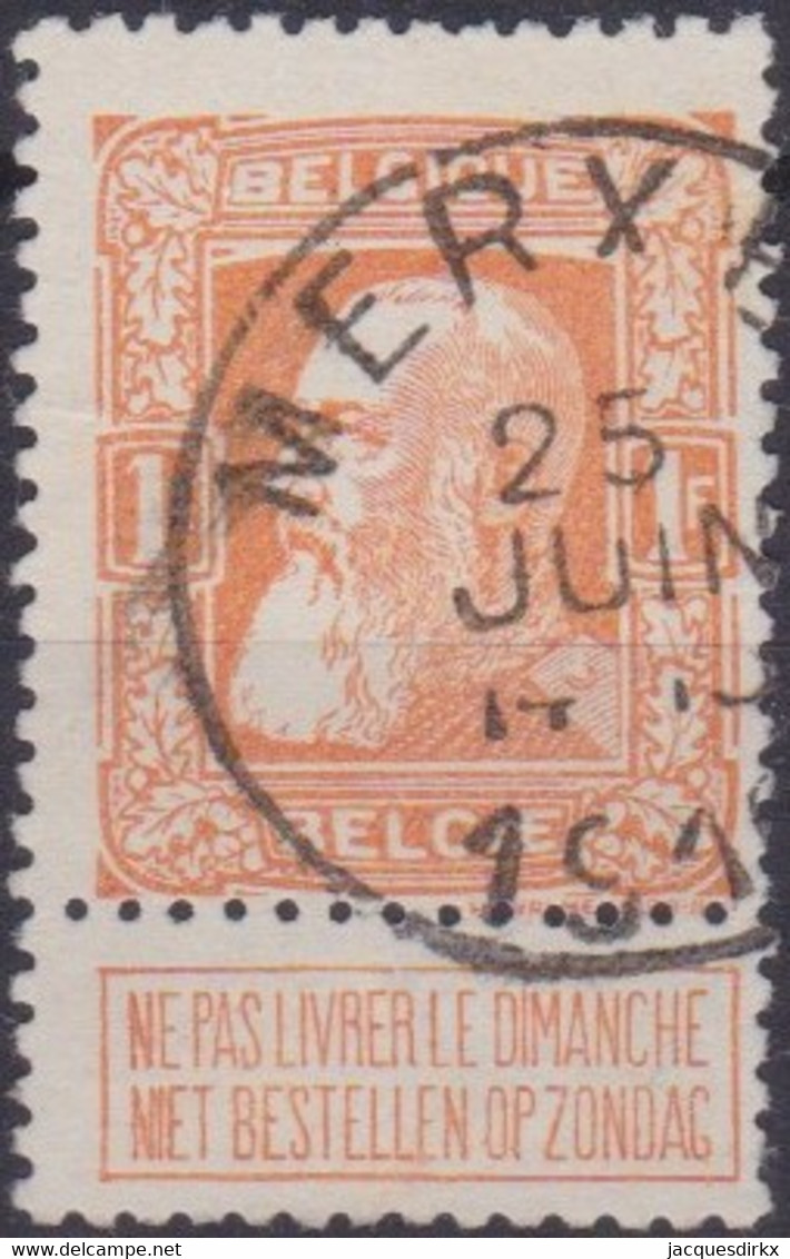 Belgie  .  OBP  79a  . Obl.  Merxem    .   O   .   Gebruikt   .   / .   Oblitéré - 1905 Barba Grossa