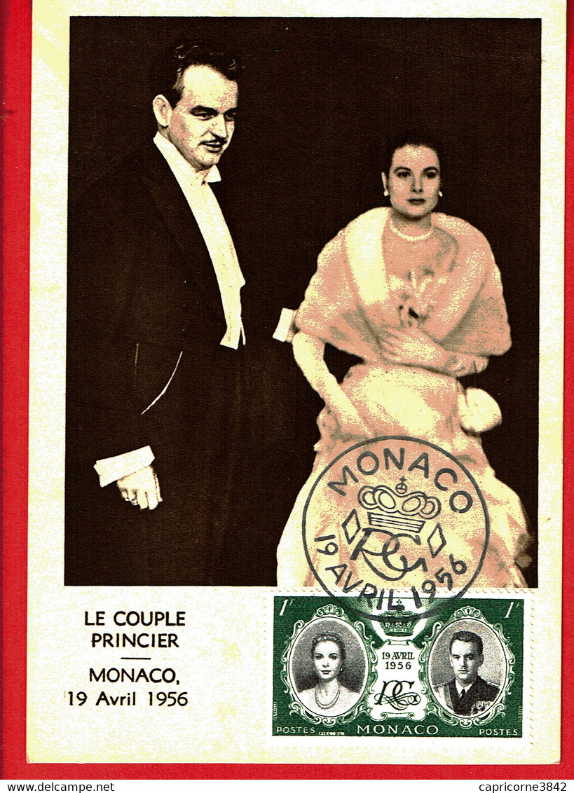 1956 - Monaco - LE COUPLE PRINCIER - Tp N+ 473 - Maximum Cards