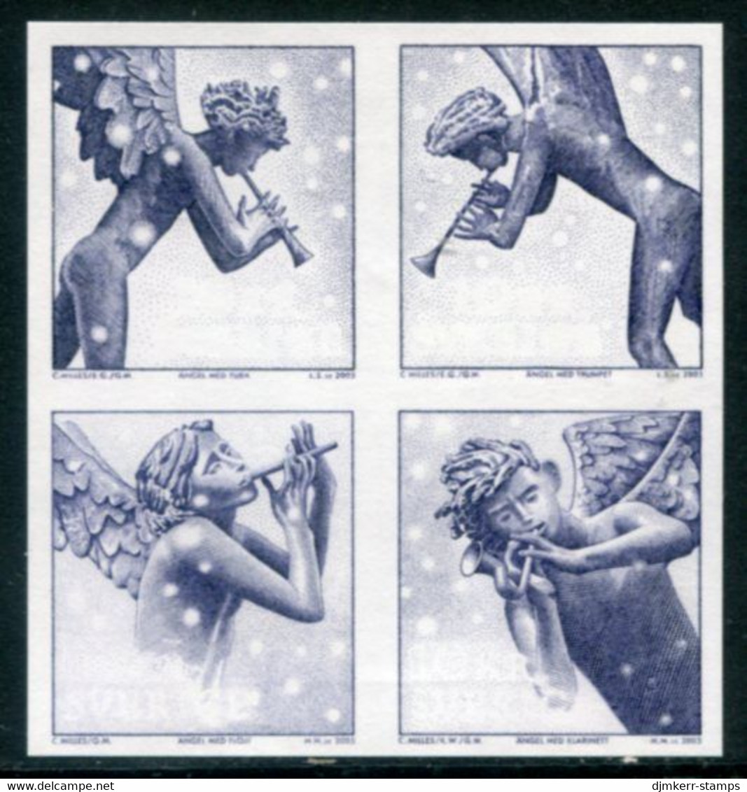 SWEDEN 2005 Christmas Angels Imperforate Proof MNH / **...  As Michel 2506-09 - Ungebraucht