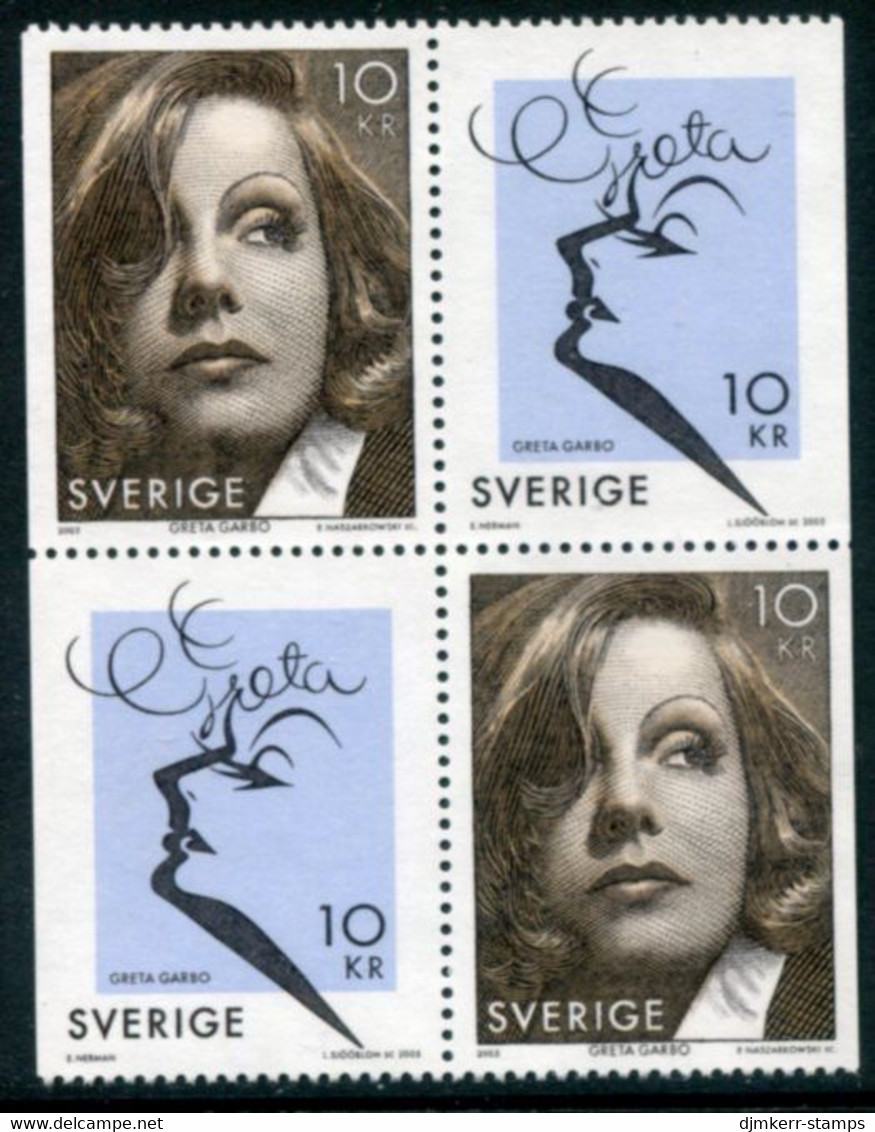 SWEDEN 2005 Greta Garbo Centenary MNH / **...  Michel 2485-86 - Neufs