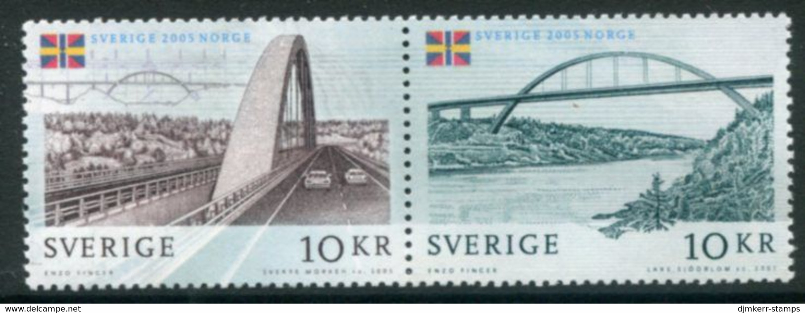SWEDEN 2005 Dissolution Of Union With Norway Singles Ex Block MNH / **...  Michel 2483-84 - Nuevos