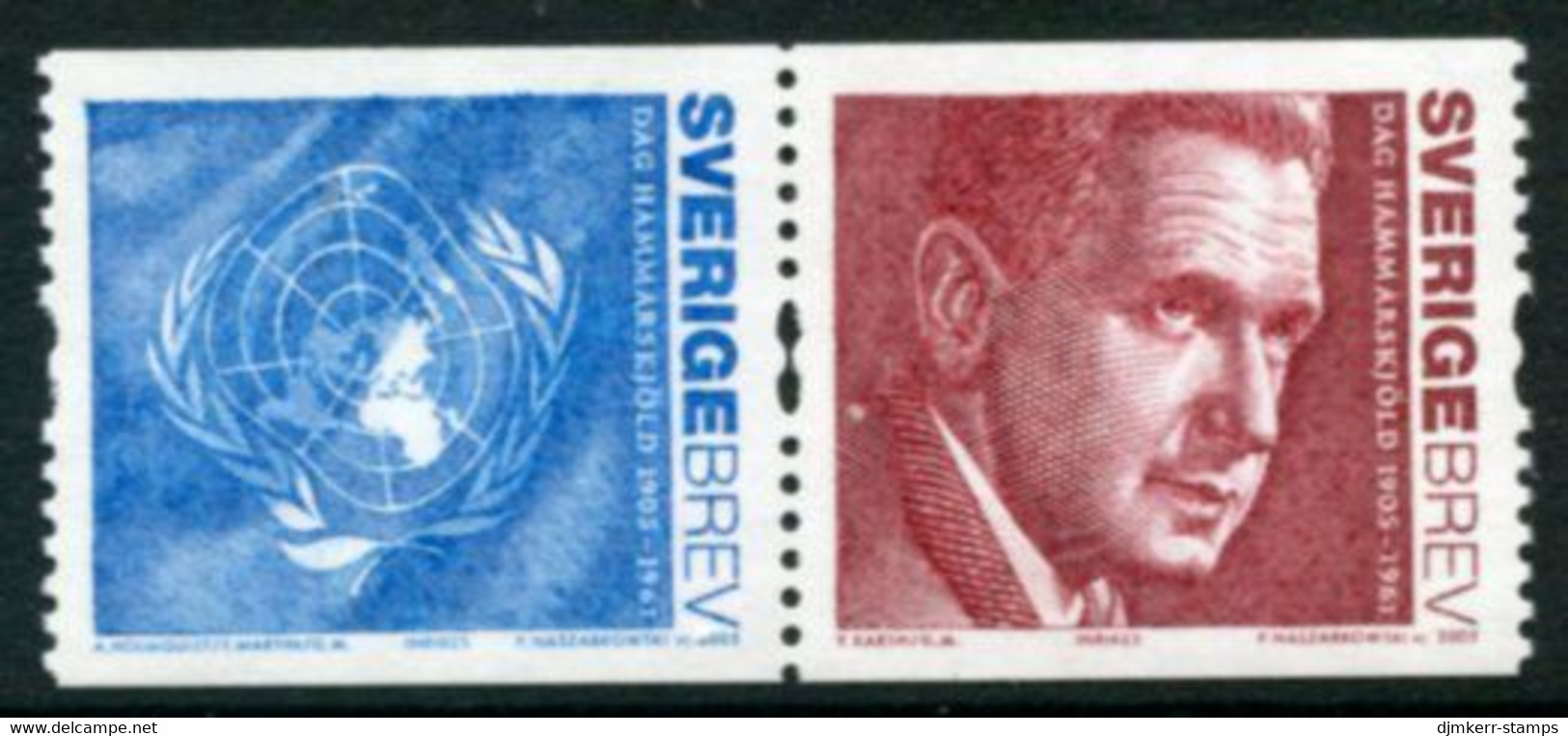SWEDEN 2005 Hammarskjöld Centenary MNH / **.  Michel 2466-67 - Unused Stamps