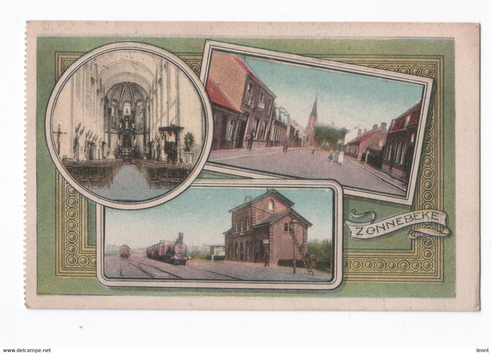 Belgium - Zonnebeke - Train Station Bahnhof - 1916 - Feldpost - SYL - Nice Cancel - Zonnebeke