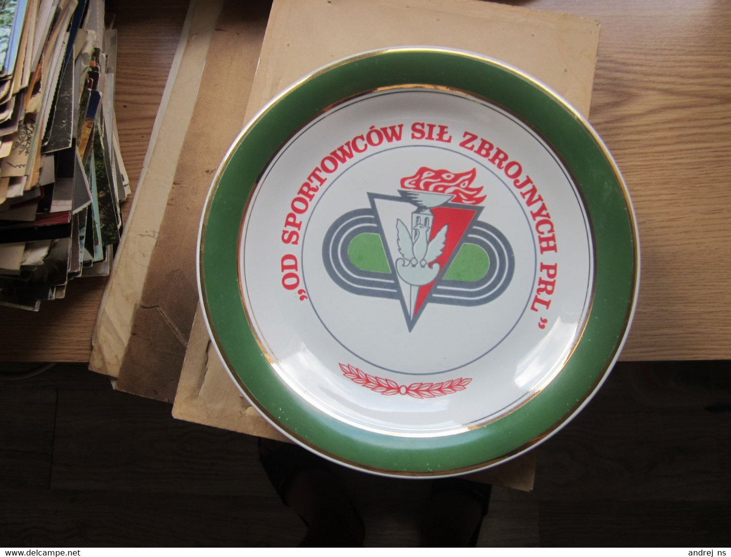 Lubiana Made In Poland Large Wall Decorative Plate Some Sport OD SPORTOWCOW SIL ZBROJNYCH PRL - Sonstige & Ohne Zuordnung