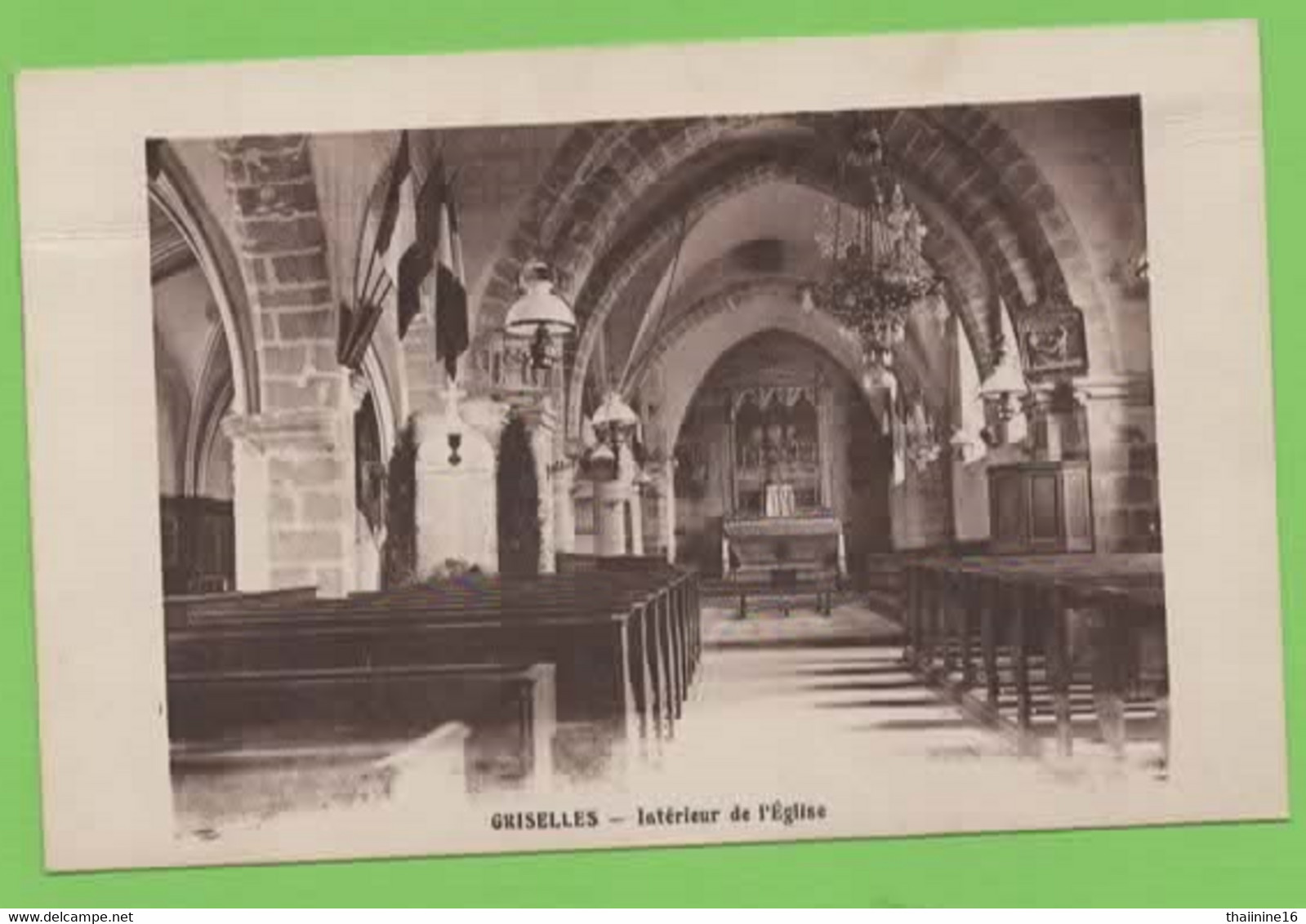 GRISELLES - Intérieur De L'Eglise - - Andere & Zonder Classificatie