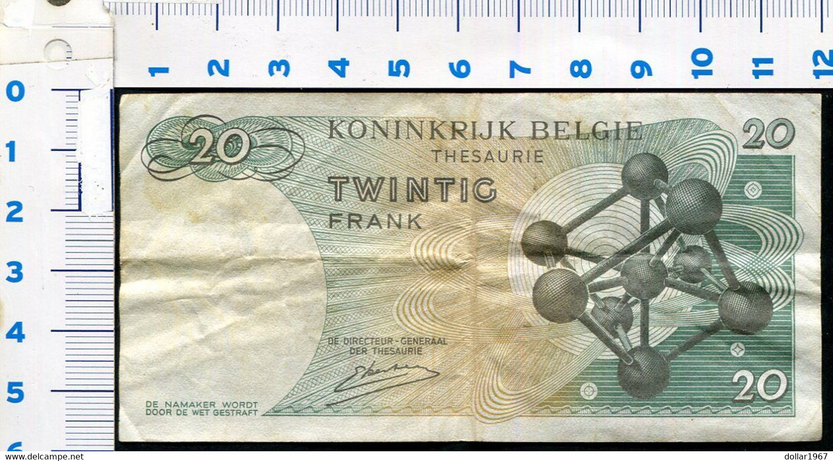 België Belgique Belgium 15 06 1964 -  20 Francs Atomium Baudouin.  3 T 8180546 - 20 Francs