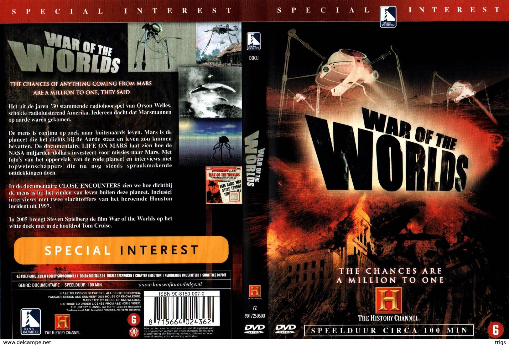 DVD - War Of The Worlds: The Chances Are A Million To One - Dokumentarfilme