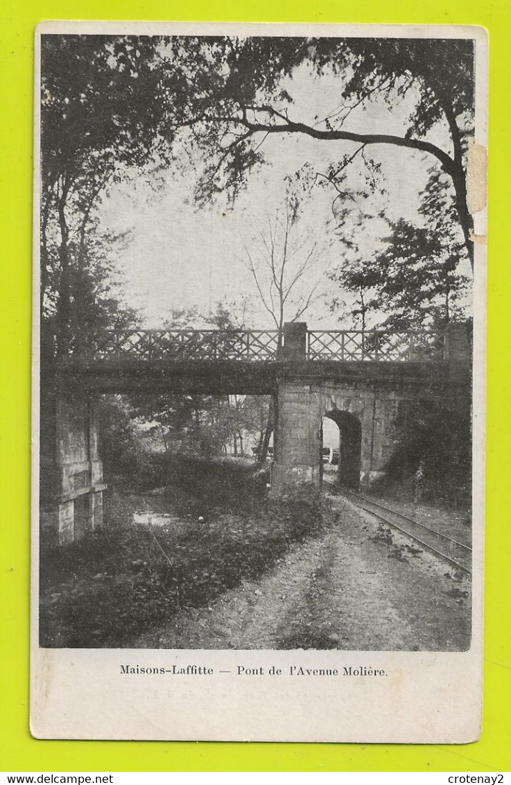 78 MAISONS LAFFITTE Pont Av Molière VOIR DOS De La Carte Annonce Immobilière 250 000 M De Terrains - Maisons-Laffitte