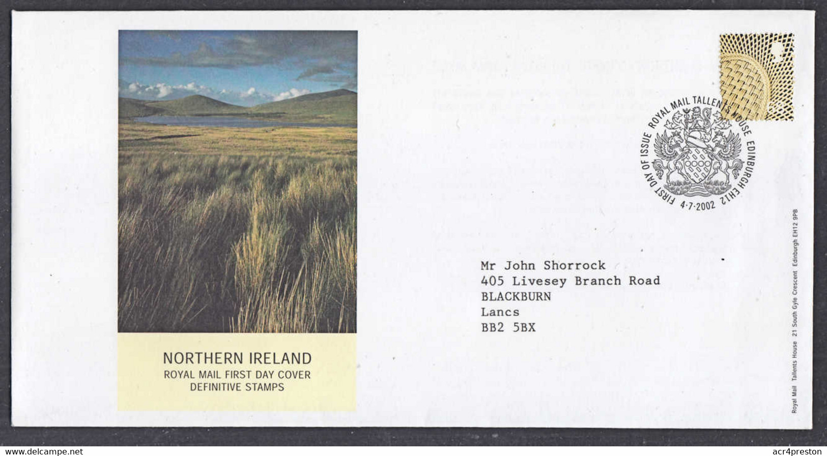 Ca0526 GREAT BRITAIN 2002,  New 68p Value Machin Definitive, Northern Ireland, FDC - 2001-2010. Decimale Uitgaven