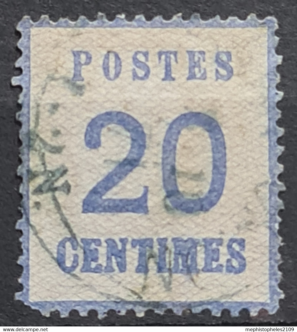 ALSACE-LORRAINE 1870 - Canceled - YT 6 - 20c - Other & Unclassified
