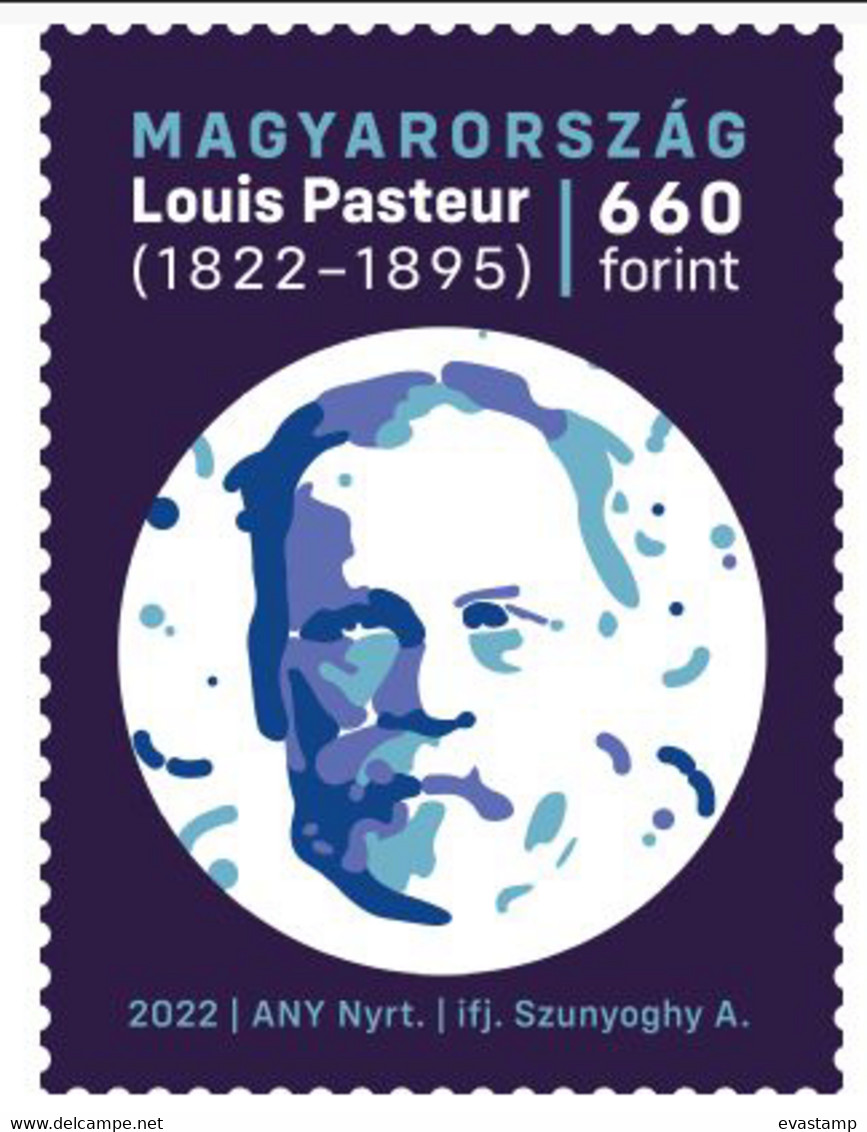 HUNGARY - 2022. 200th Anniversary Of The Birth Of Louis Pasteur / Chemist / Microbiologist  MNH!! - Ungebraucht