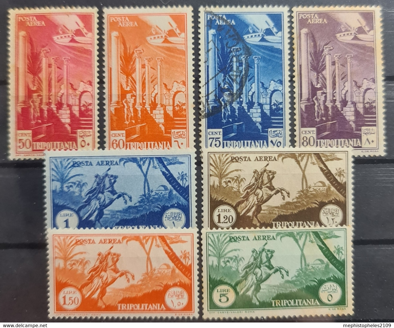 TRIPOLITANIA 1931/32 - MLH/canceled - Sc# C8-C15 - Complete Set! - Tripolitania