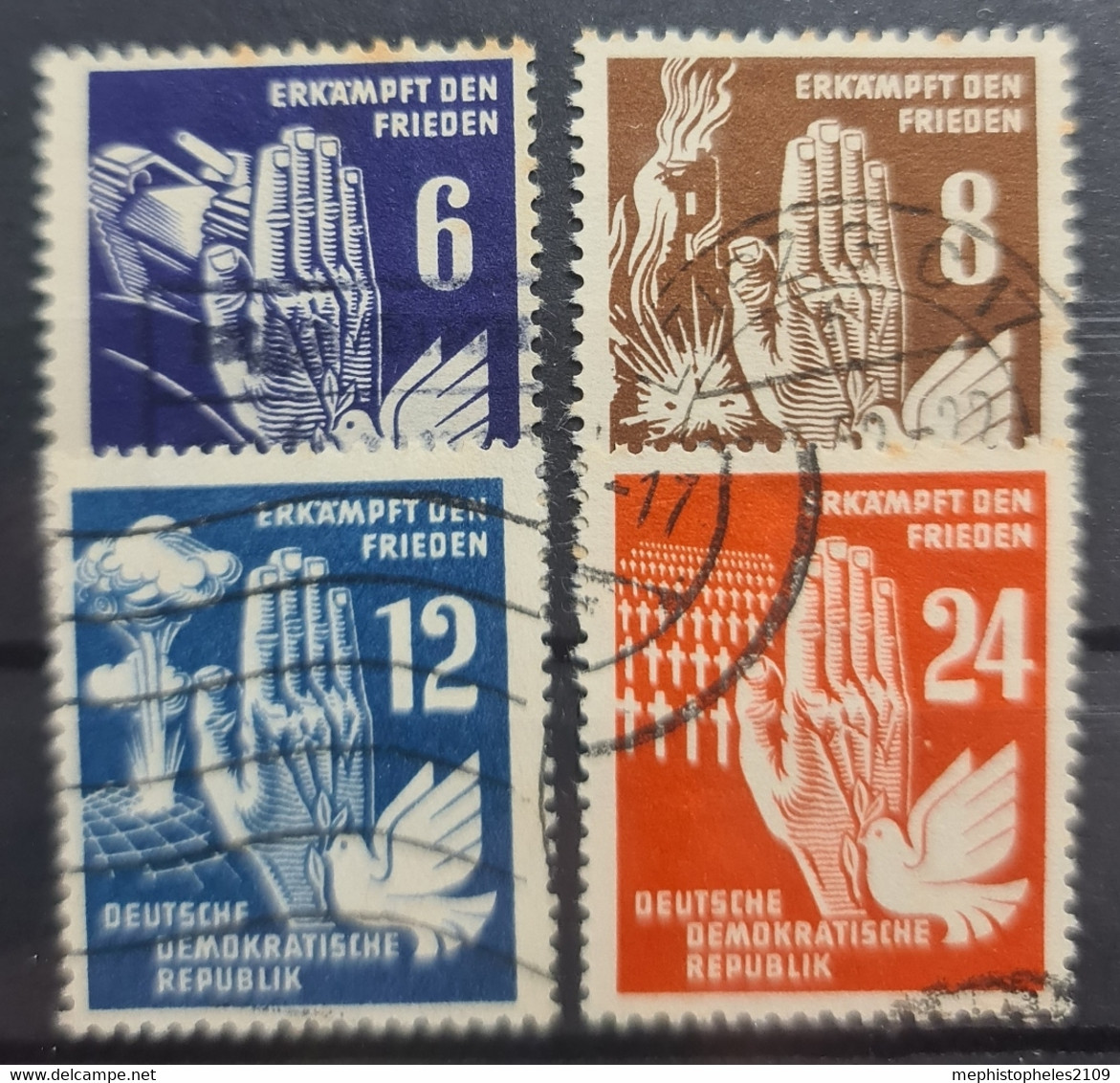 DDR 1950 - Canceled - Mi 276-279 - Used Stamps