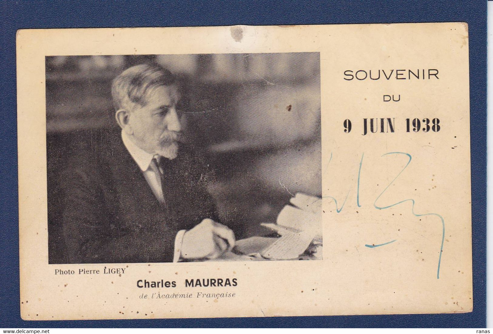 CPA Autographe De Charles Maurras Sur CPA Action Française Non Circulé - Autres & Non Classés