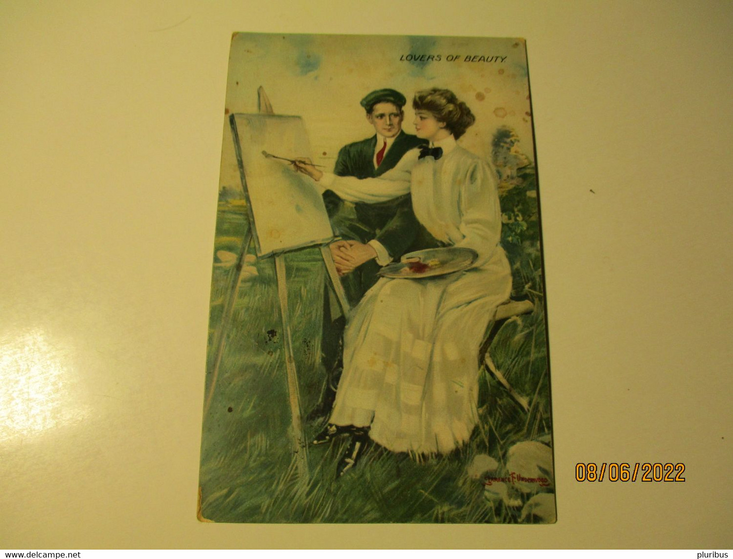 UNDERWOOD , LOVERS OF BEAUTY , ESTONIA 1919 , OLD POSTCARD , O - Underwood, Clarence F.