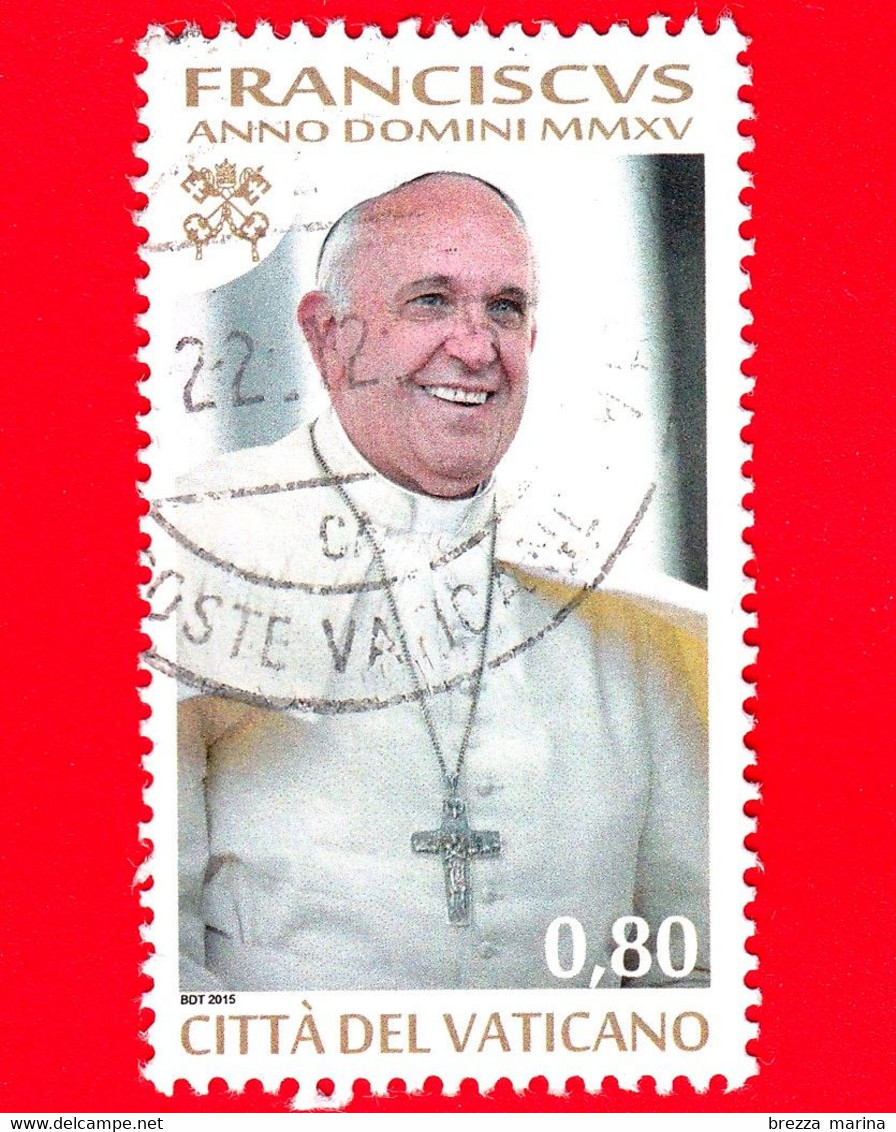 VATICANO - Usato - 2015 - Pontificato Di Papa Francesco, Anno III - Franciscus Anno Domini MMXV - 0,80 - Oblitérés