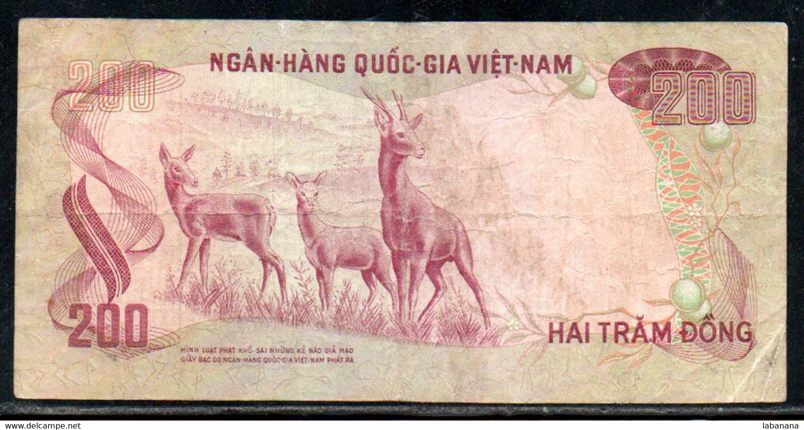 659-Vietnam Du Sud 200 Dong 1972 V1 - Vietnam