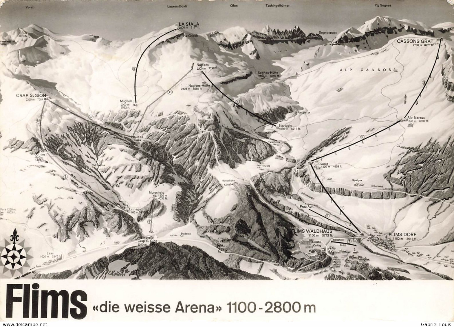 Flims Die Weisse Arena   (10 X 15 Cm) - Flims