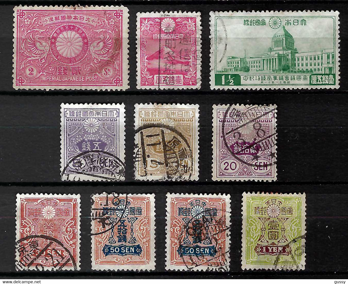 JAPON Ca.1900-40:  Lot D'obl. CAD - Used Stamps