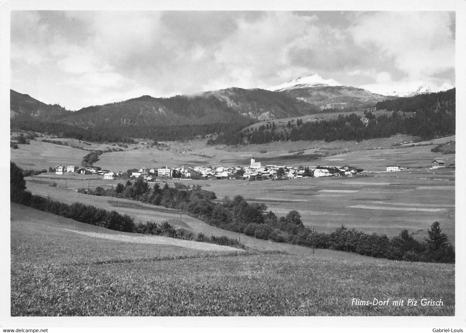 Flims Dorf  Mit Piz Grisch (10 X 15 Cm) - Flims