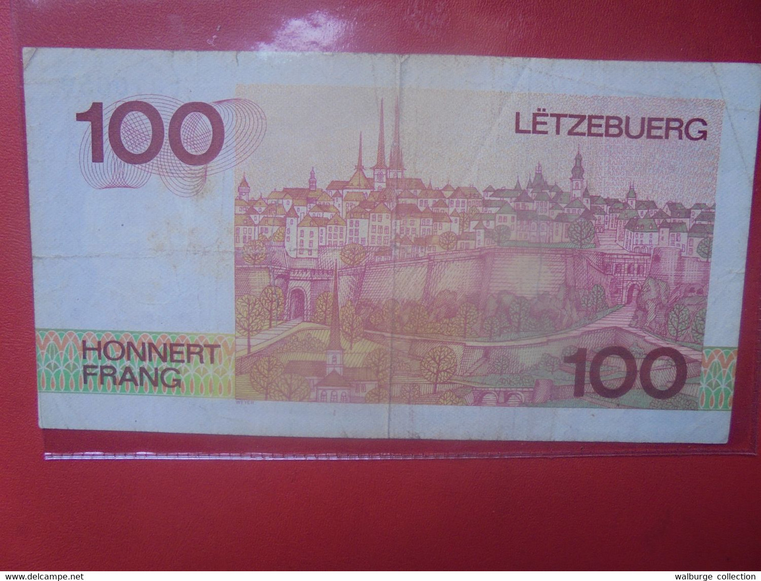 LUXEMBOURG 100 FRANCS 1986 Préfix "F" Circuler (L.4) - Luxemburg