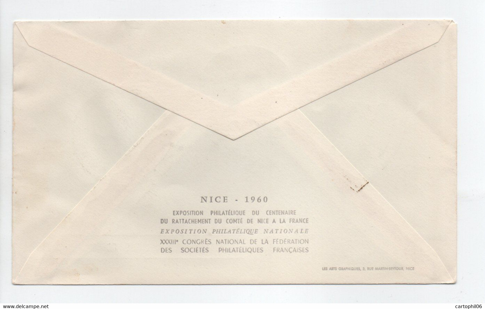 - FDC NICE 1.6.1960 - CENTENAIRE DU RATTACHEMENT DE NICE A LA FRANCE - - 1960-1969