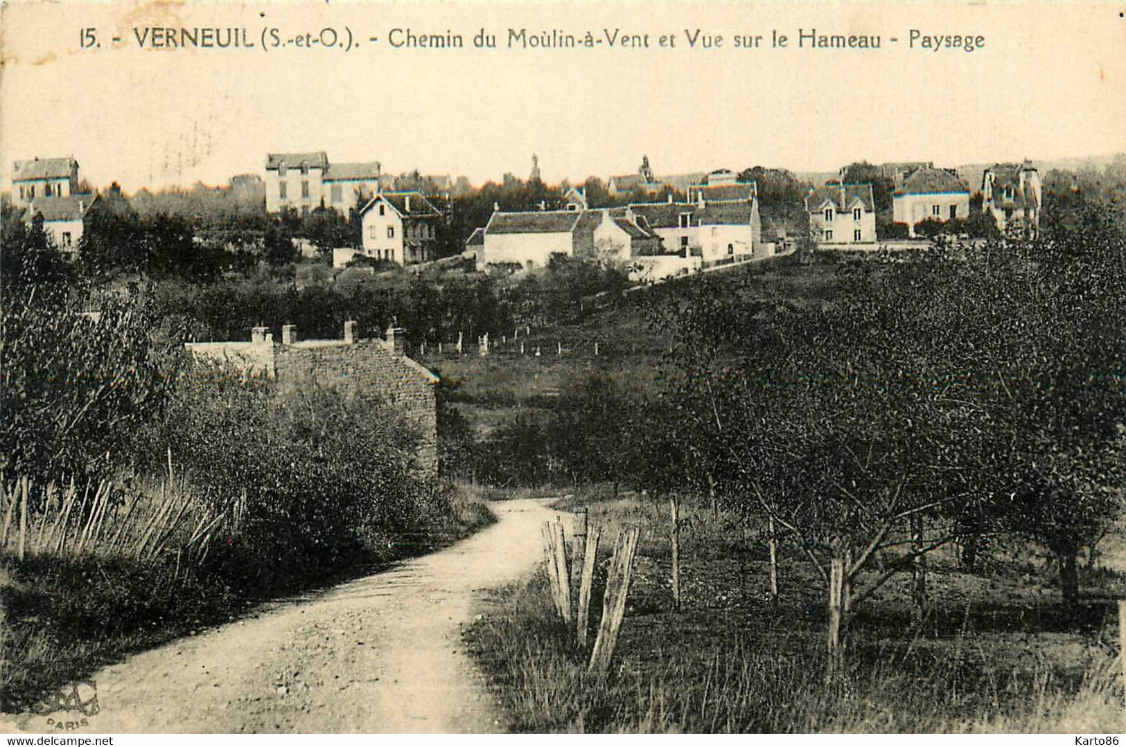 Verneuil * Chemin Du Moulin à Vent Et Vue Sur Le Hameau * Paysage - Verneuil Sur Seine
