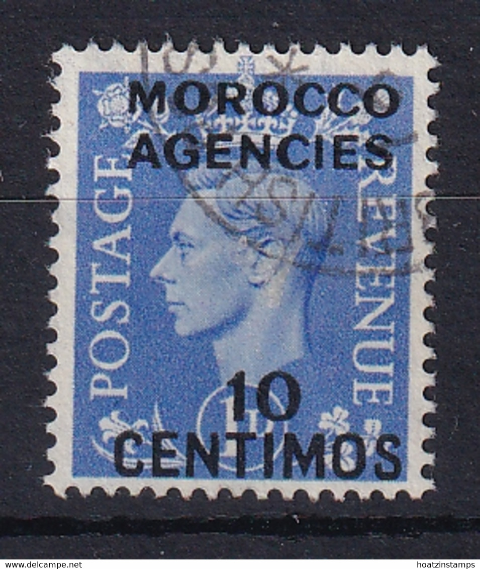 Morocco Agencies - Spain: 1951/52   KGVI   SG183    10c On 2½d      Used - Marocco (1956-...)