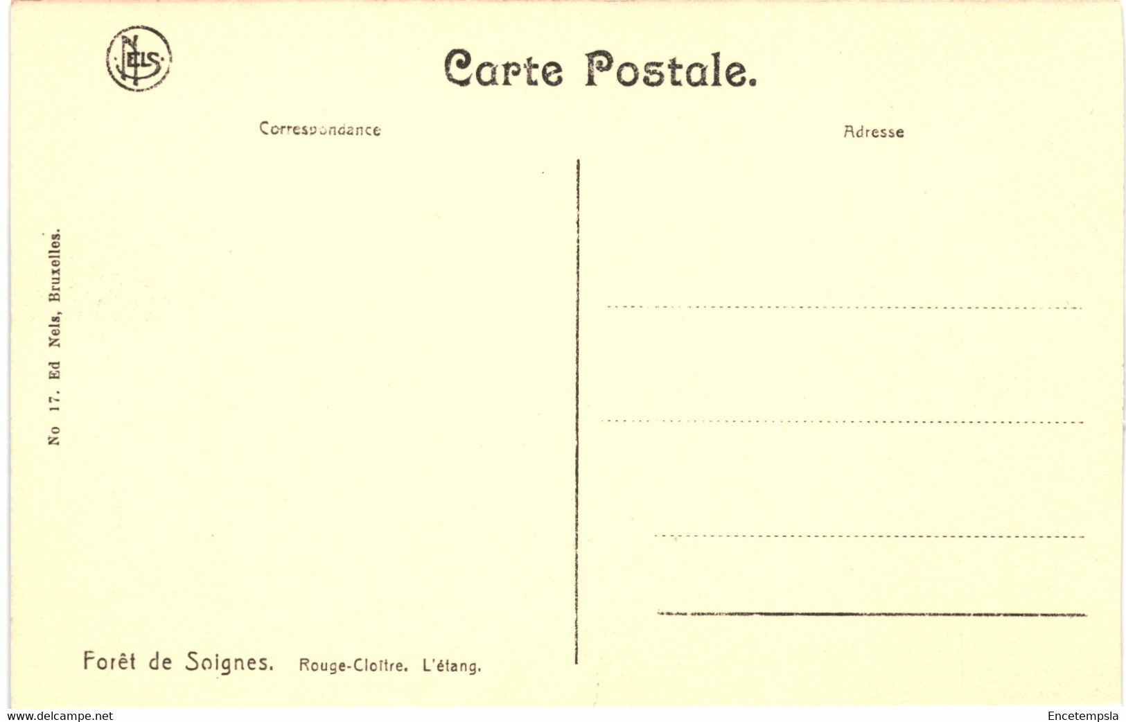 CPA Carte Postale  Belgique-Bruxelles  Forêt De Soignes Rouge Cloître Et L'étang VM50686 - Forêts, Parcs, Jardins