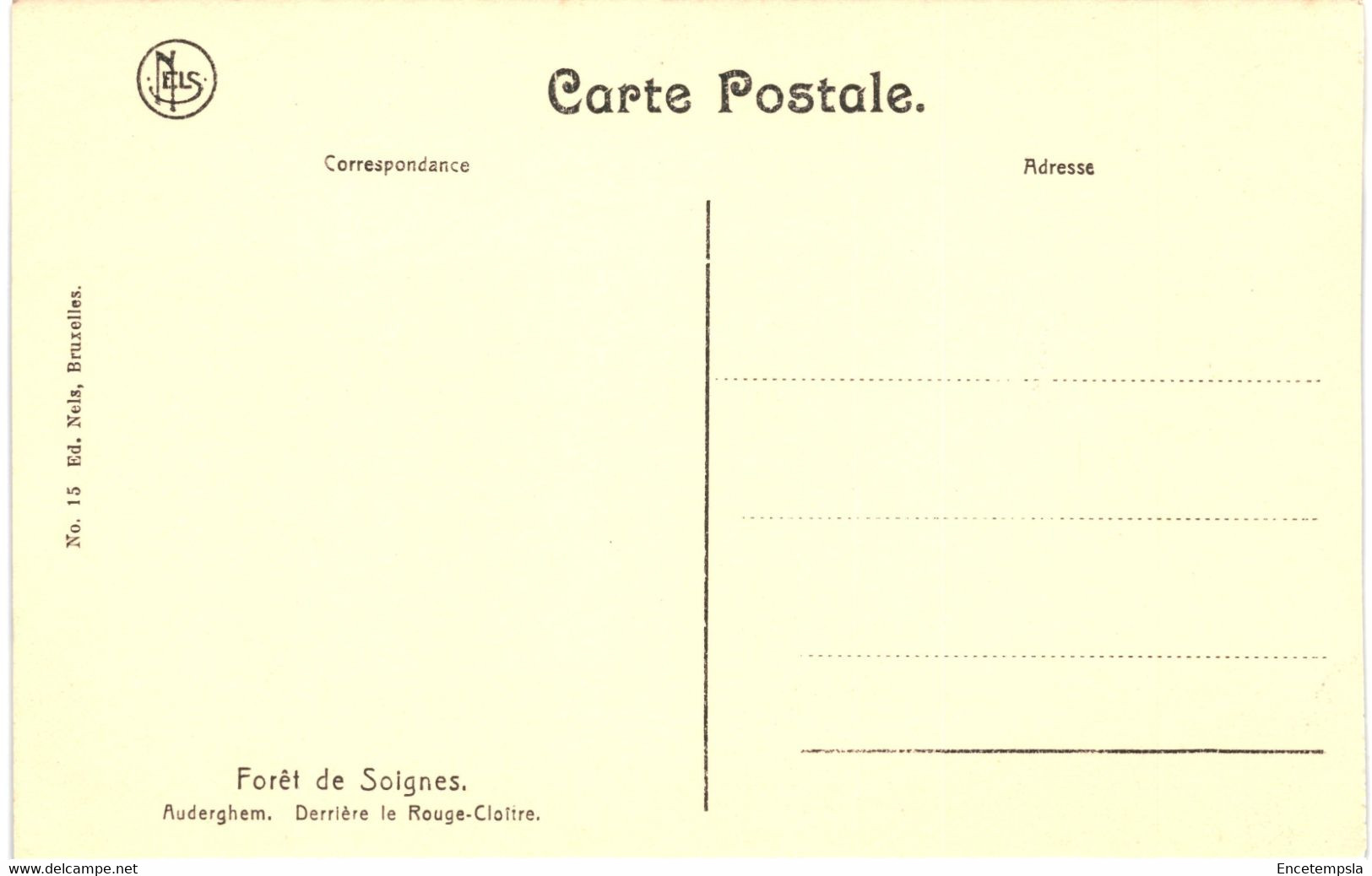 CPA Carte Postale  Belgique-Bruxelles  Forêt De Soignes Auderghem-derrière Le Rouge Cloître VM50687 - Forêts, Parcs, Jardins