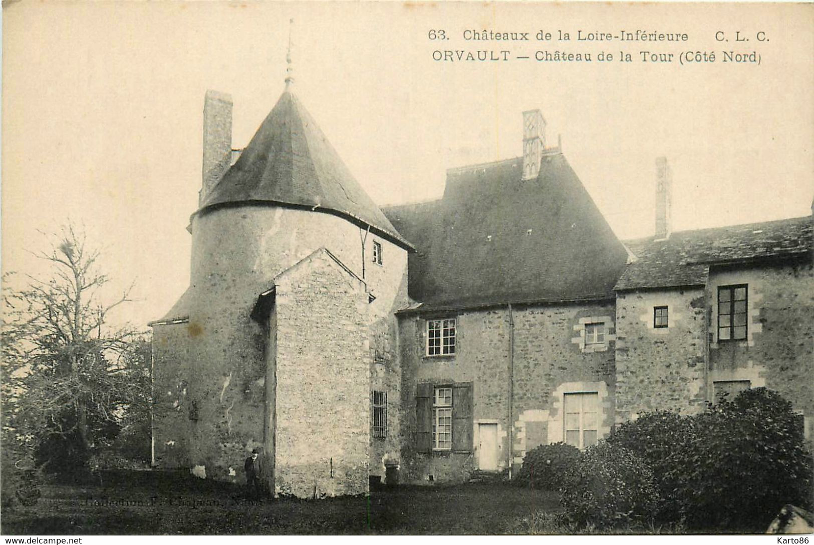 Orvault * Le Château De La Tour , Côté Nord * Châteaux De La Loire Inférieure N°63 - Orvault