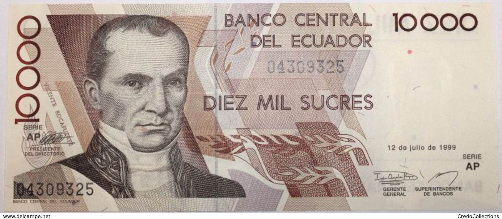 Équateur - 10000 Sucres - 1999 - PICK 127e.3 - NEUF - Equateur