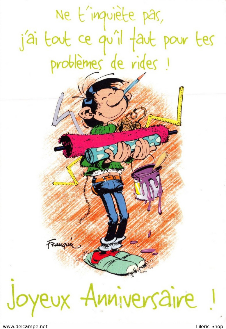 GASTON LAGAFFE PAR FRANQUIN - Ne T'inquiète Pas, J'ai Tout Ce Qu'il Faut Pour Tes Problèmes De Rides ( ͡◕ . ͡◕) ♣ - Comicfiguren
