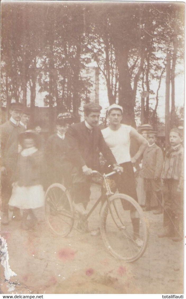 BERLIN TEGEL Bruno Rave Start Zum 25 Km Geher Wettbewerb ü Hermsdorf Stolpe 16.5.1909 Original Private Fotokarte D Zeit - Tegel