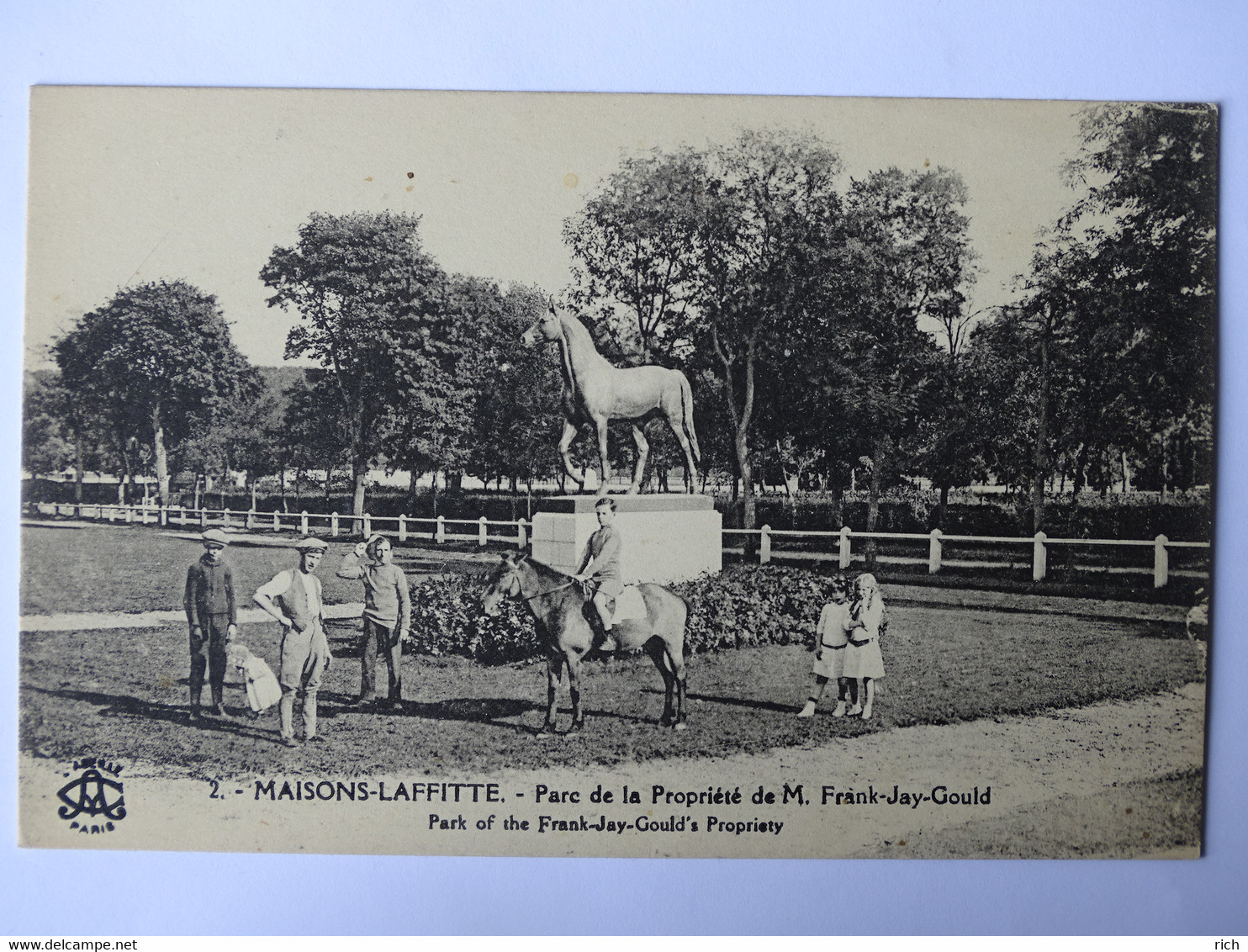 CPA 78 YVELINES - MAISONS LAFFITTE - Parc De La Propriété De M. Frank Jay Gould - Maisons-Laffitte