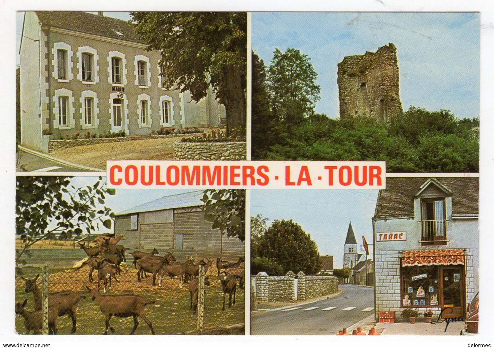 CPSM Multivues Entre Vendöme Et Selommes Coulommiers La Tour 41 Loir Et Cher Marie élevage Chèvres Tabacs - Selommes