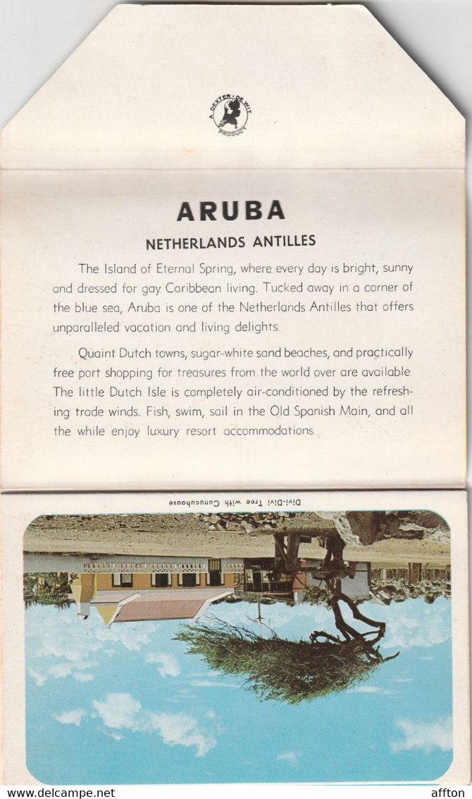 Aruba Old Postcard Folder - Aruba