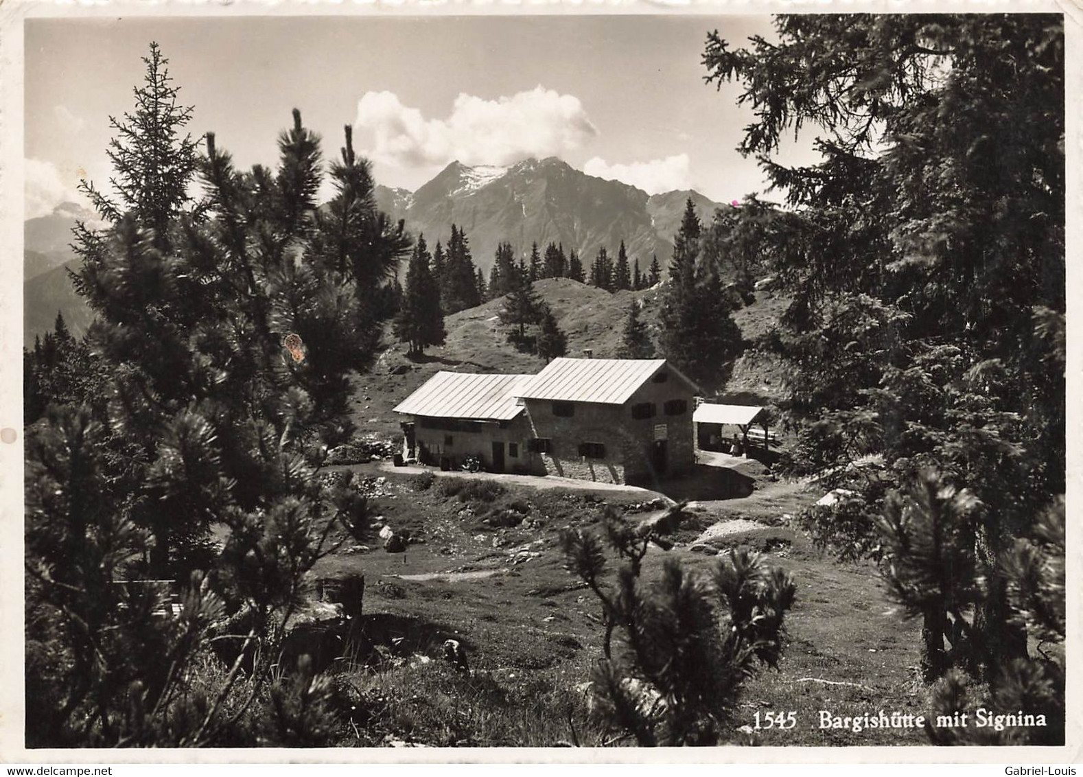 Bargishütte Mit Signina Flims   (10 X 15 Cm) - Flims