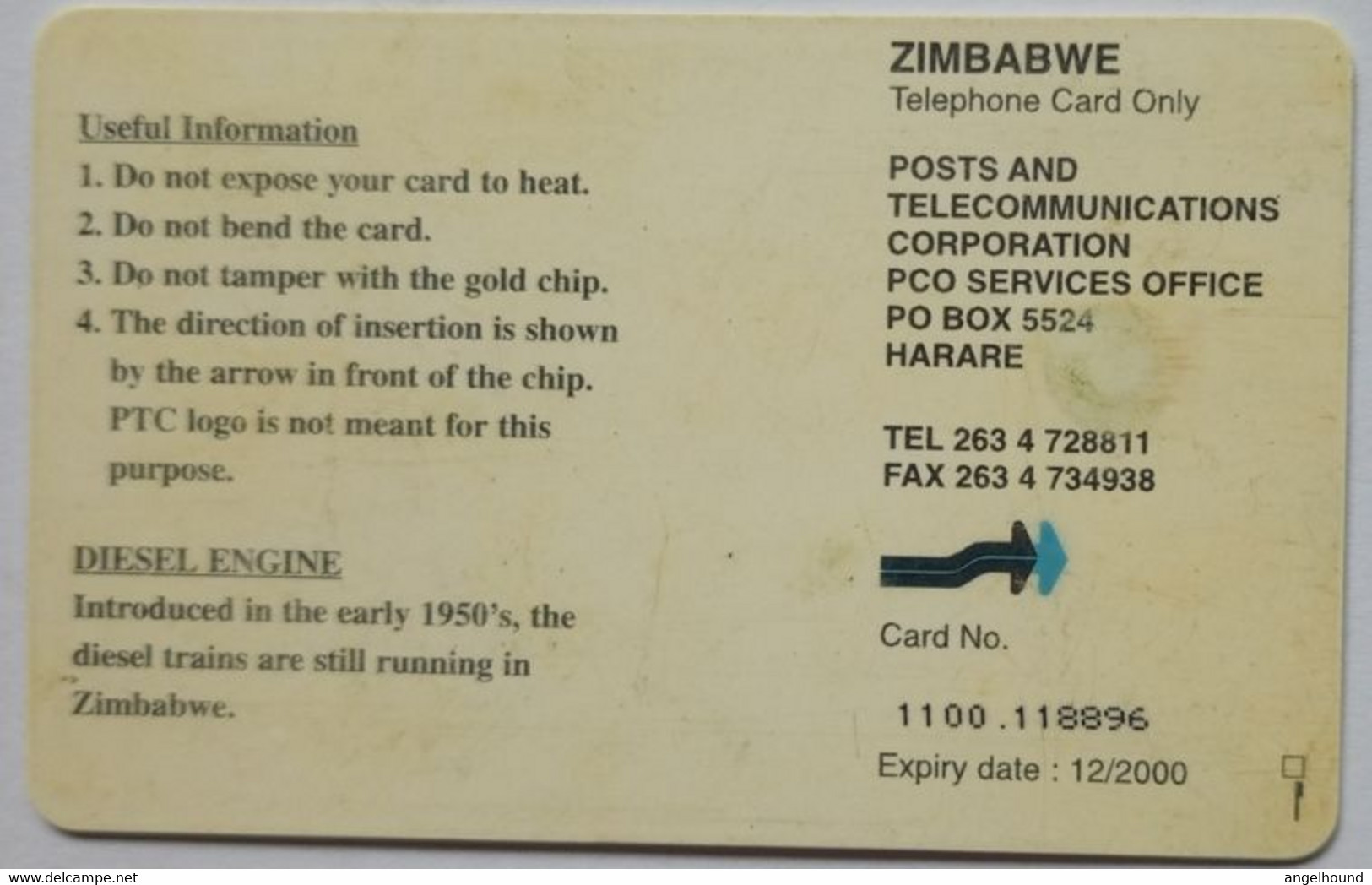 Zimbabwe $100 " Diesel Train " - Simbabwe