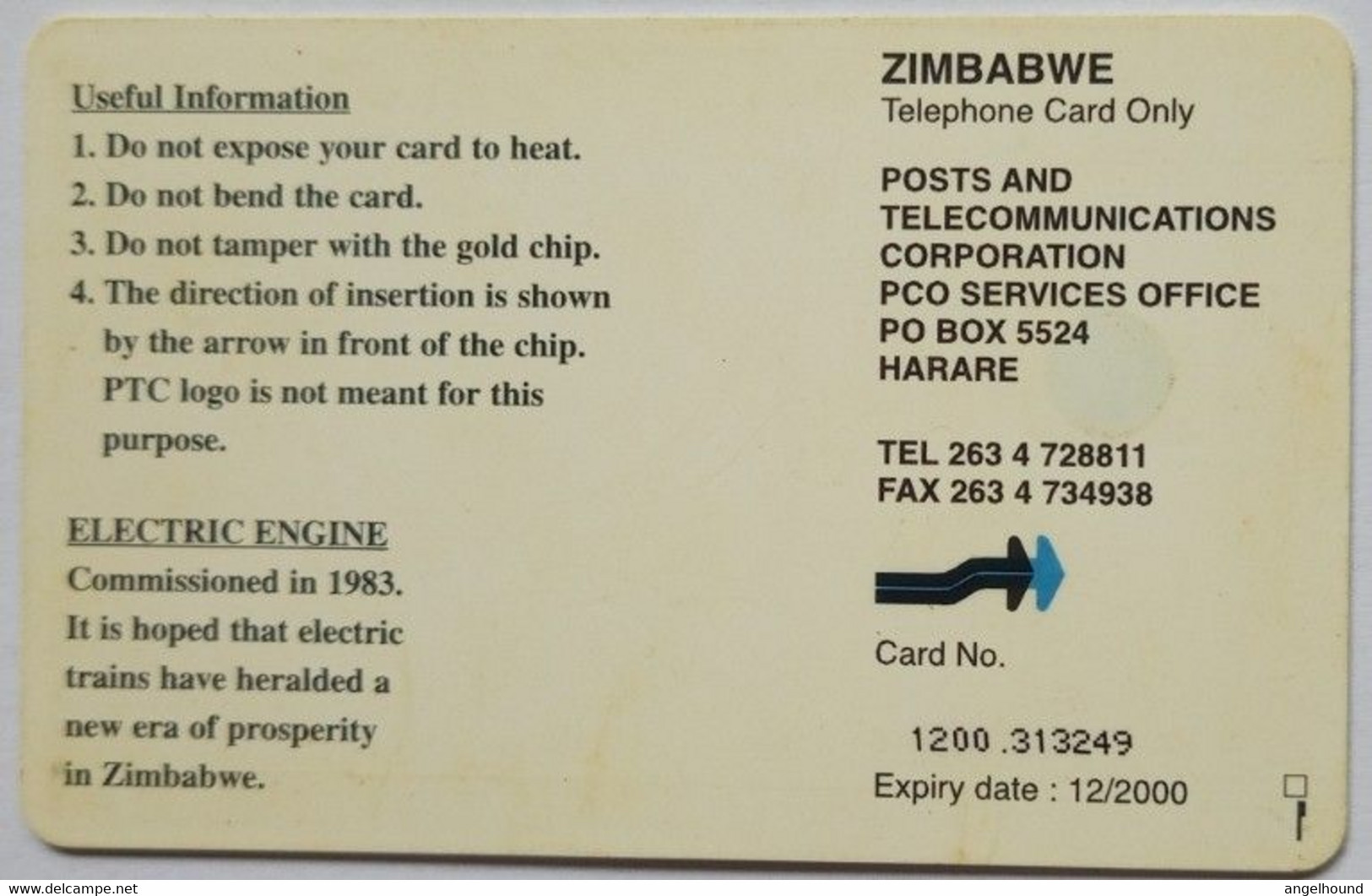 Zimbabwe $50 " Electeric Train " - Simbabwe