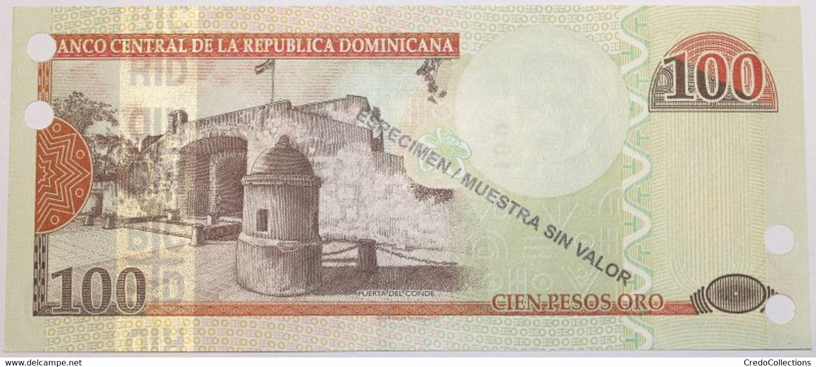 Dominicaine (Rép.) - 100 Pesos Oro - 2010 - PICK 177cs - NEUF - Dominicaine