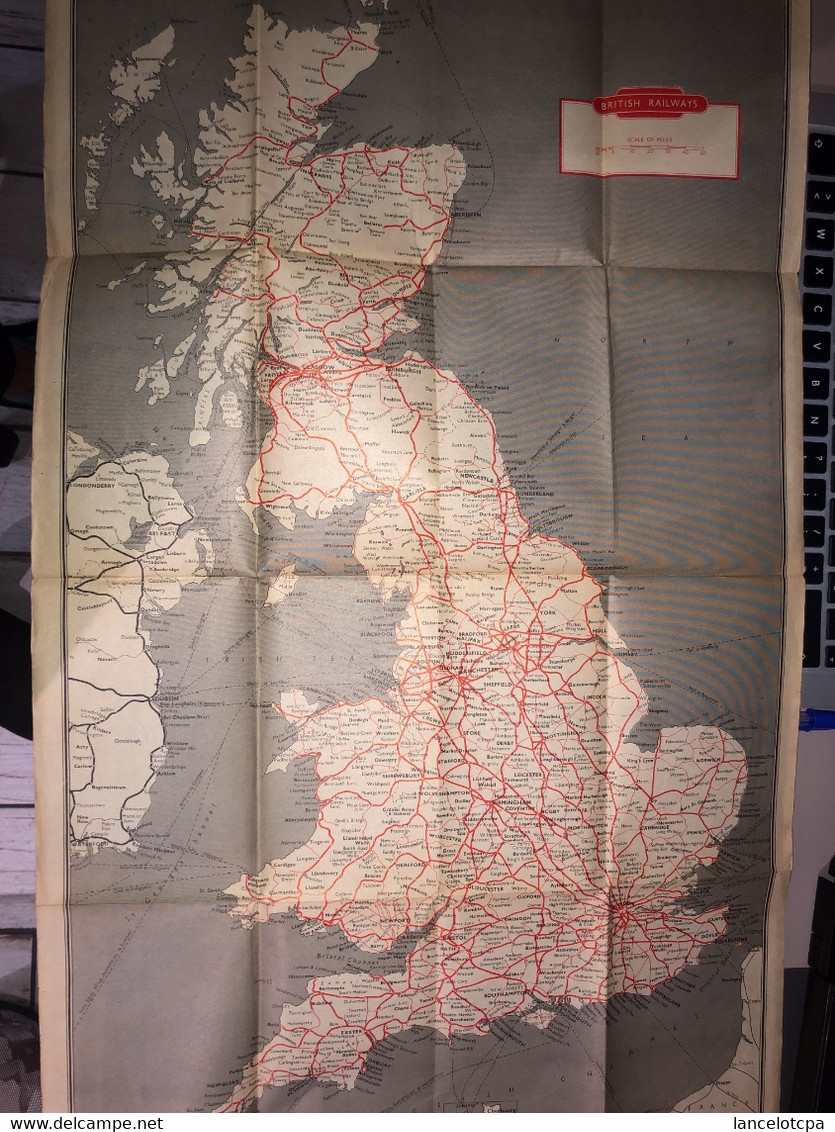 VIEUX PLAN ROYAUME UNI - BRITISH RAILWAYS Vers 1950 - Europe