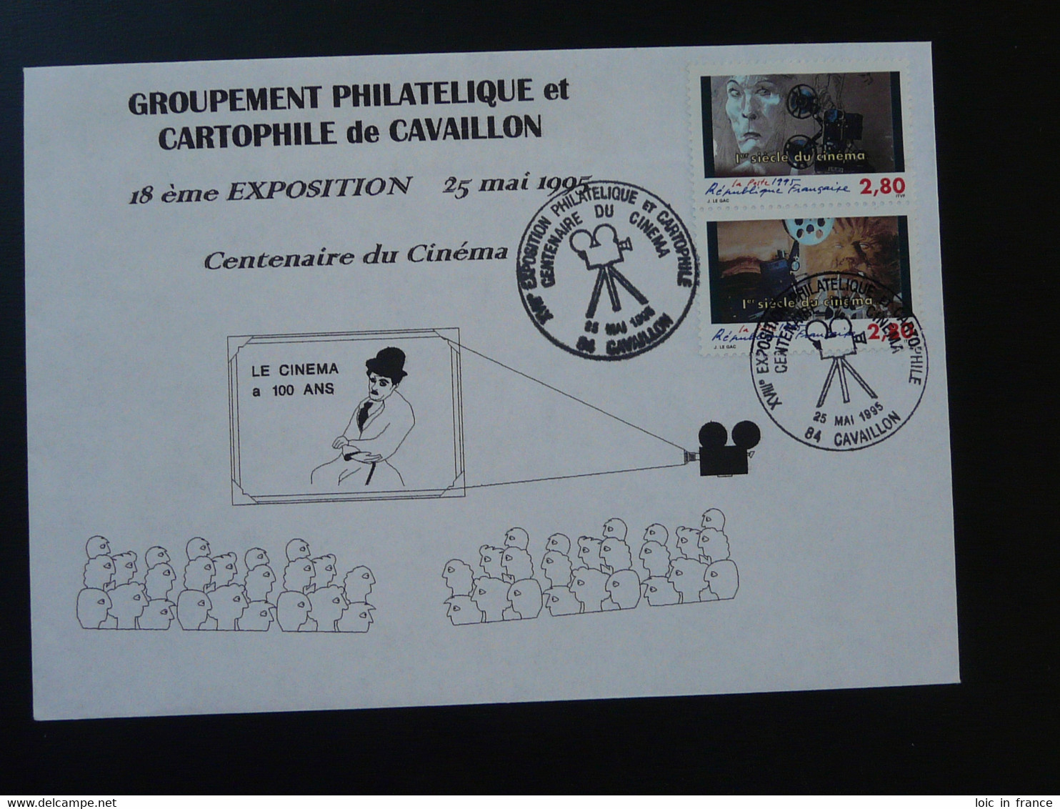 Lettre Cover Charlie Chaplin Centenaire Du Cinema Cavaillon 84 Vaucluse 1995 - Cinema