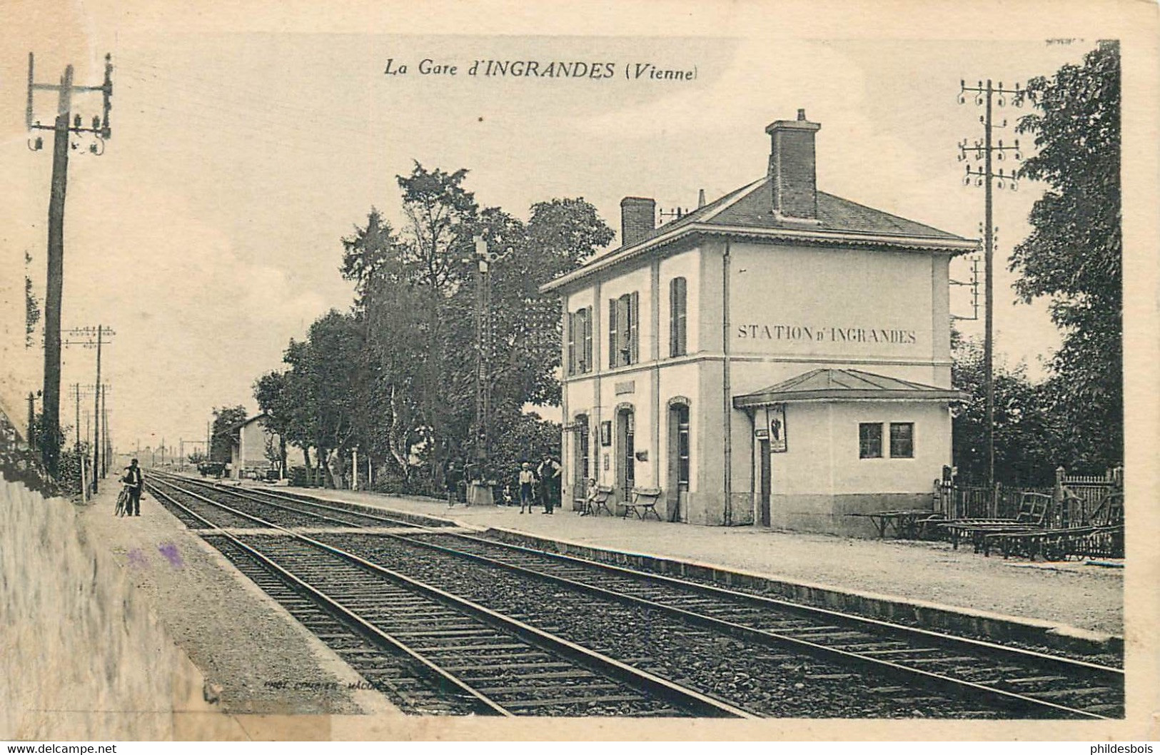 VIENNE  INGRANDES La Gare (état) - Ingrandes