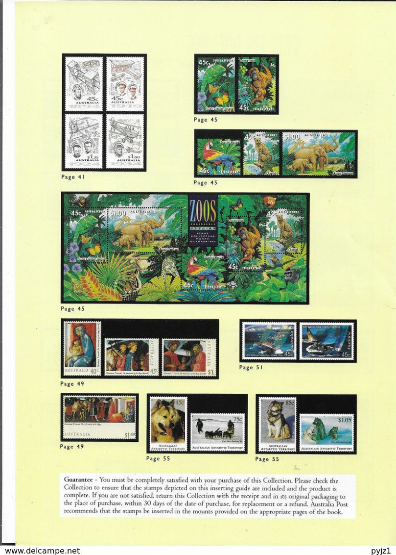 1994 MNH Australia, Year According Year Book - Años Completos