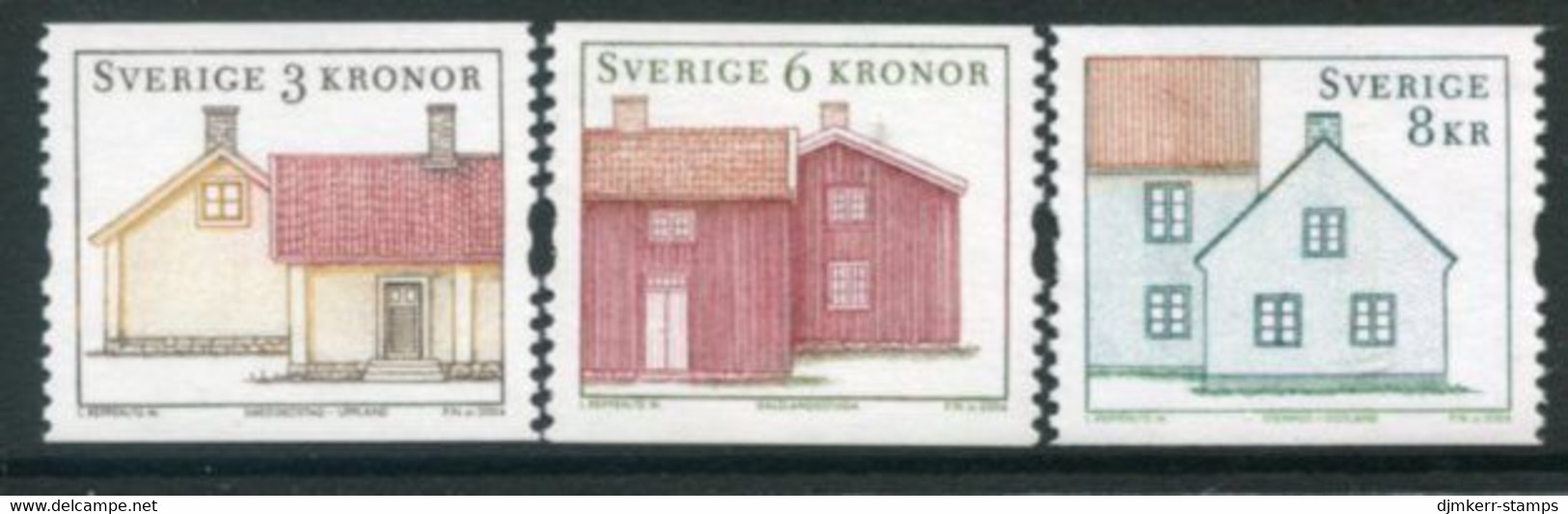 SWEDEN 2004 Rural Dwelling Houses II MNH / **.  Michel 2419-21 - Ungebraucht