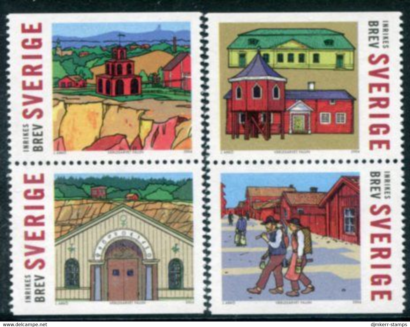 SWEDEN 2004 Historic Industries In Falun MNH / **.  Michel 2402-05 - Unused Stamps